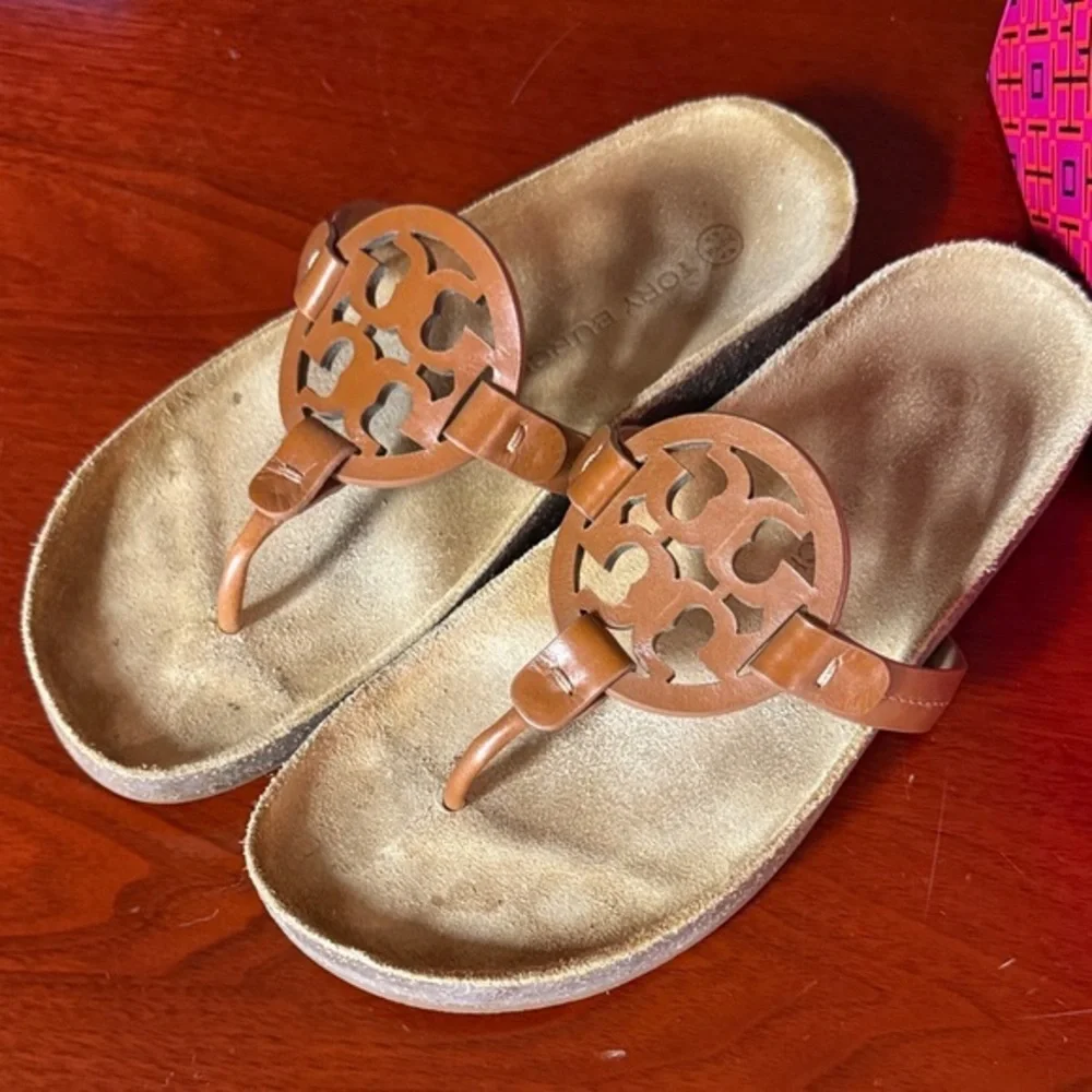 Tory Burch Miller cloud calf 8 Stylish Tan Women's Sandals